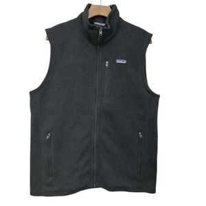 Patagonia Better Sweater Vest Mens Large Black Full Zip Fleece Outerwear Layer